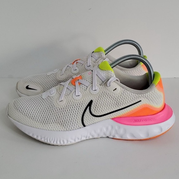 Nike Renew Run White Pink Blast CT1430-100 Size 7.5 - Picture 3 of 7